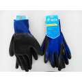 Poliéster Shell Nitrilo Sandy guantes de trabajo de seguridad recubiertos (N3401)